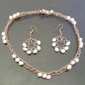2/$8 Pearl Necklace and Earring Set